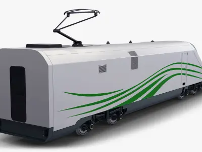 High Speed Electric Locomotive v 1 3D model