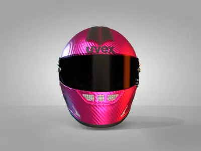 UVEX FP5 Carbon Helmet pink color High-Quality 3D Model  3D model