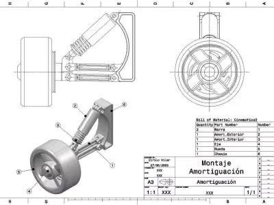 Car Suspension  Free 3D print model