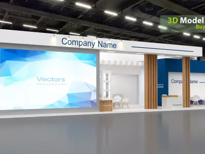 Exhibition booth 3D model