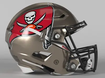 TAMPA BAY BUCCANEERS Helmet Football NFC SOUTH PBR update 2025 3D model