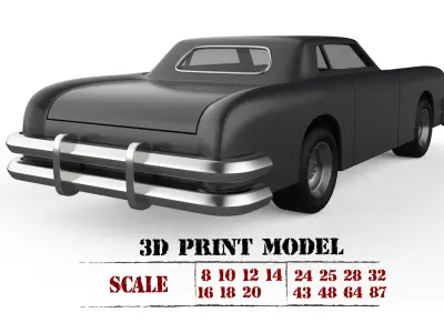 Evil Car 3D Model for 3D Printing Iconic Horror Vehicle 3D print model