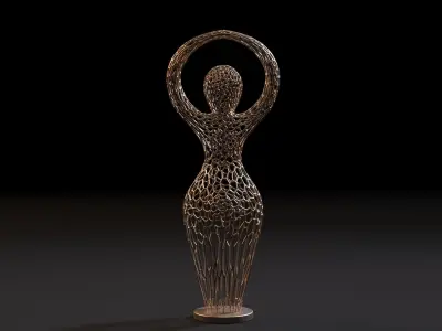 Goddess figurine 3D print model