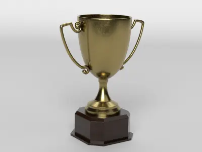 Trophy Low-poly 3D model