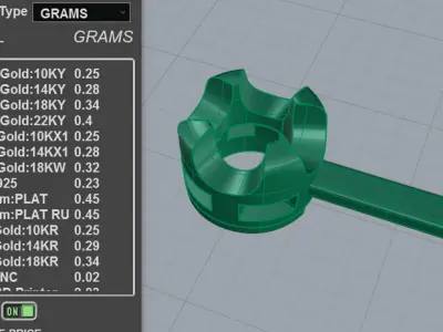 9pt Gem Or Diamond Tennis Bracelet 3D print model