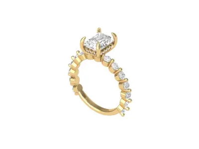 Wedding Ring  3D print model 19