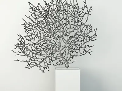 Teal Exotic Sea Fan 3D model