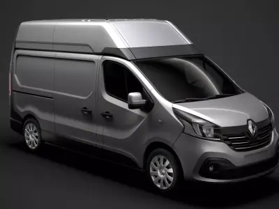 Renault Trafic Van L2H2 2018 3D model