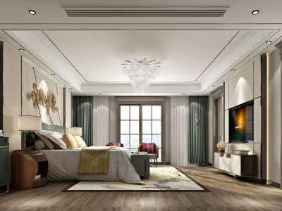 bedroom interior 3D model