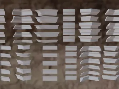 thrust gallery 21 types Free low-poly 3D model