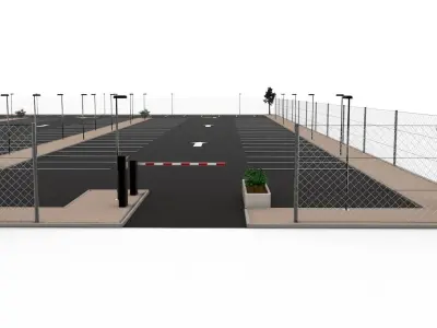 Car park 3D model