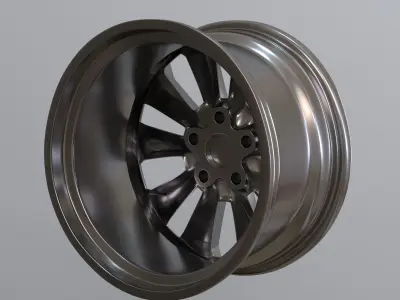 Car Rim Wheel  Low-poly 3D model