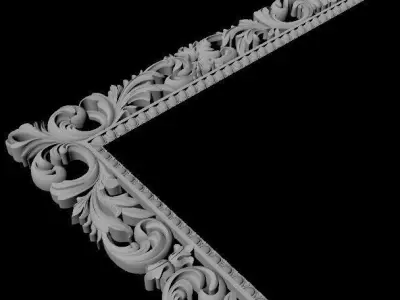 mirror ornate frame 3D model purchase
