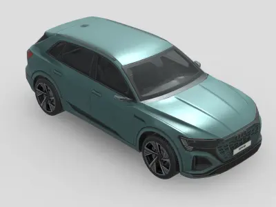 Audi Q8 e-tron Low-poly 3D model