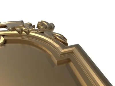 carved frame 3D model