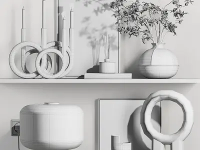 Decorative set043 3D model