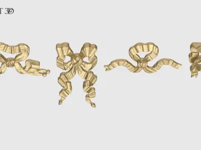 Decorative Bow Set 3D print model