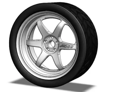 HX-02 wheels for modeler 3D model