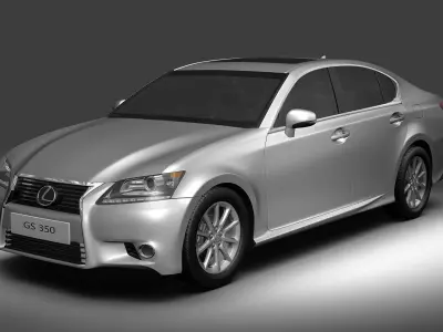 Lexus collection ls sedan 3D Model Pack