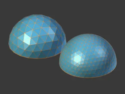 Geodesic Dome Low-poly 3D model