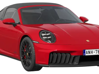 Porsche 911 Targa 4 GTS 2025 3D model
