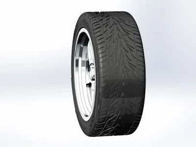 Custom wheels Weld Racing Ventura S105 for your scale model 3D print model