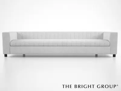 The Bright Group Gray Sofa 3D model