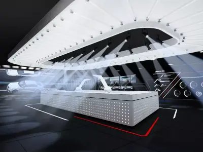 exhibition booth  3D model