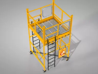 Construction Scaffolding 3D model