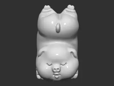 pig cute 3D print model