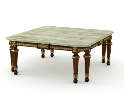 Square onyx coffee table by Modenese 3D model