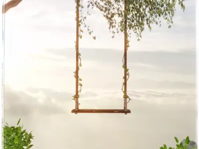 Tree Swing Blender Scene Free 3D model