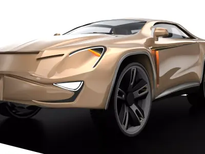 Cross-over coupe 3D model