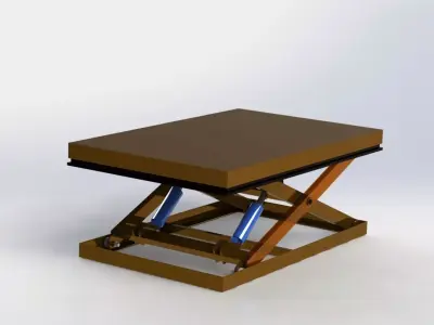 Hydraulic Jack 3D Model  Customizable  High-Detail Design 3D model