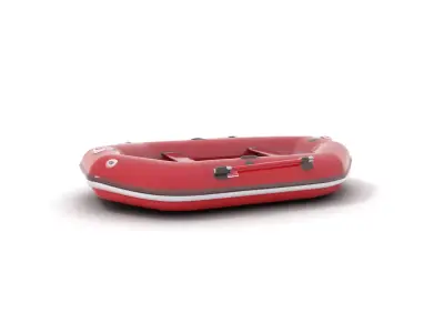 Scarlet Inflatable Boat model pack Low-poly 3D model