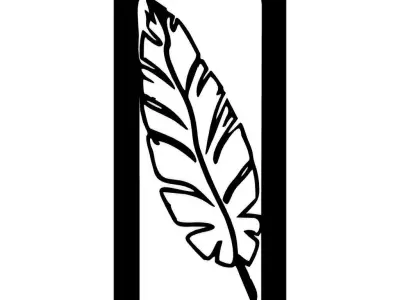 Leaf 2D Wall Decor 3D print model