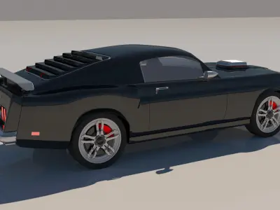 ford mustang  3D print model