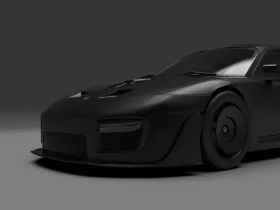 Porsche 935 2019 Carbon fiber 3D model