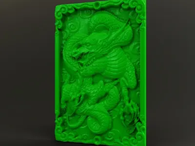 Dragon Wall Ornament 3D print model