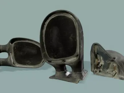 3D Scan Car Mirror Low-poly 3D model