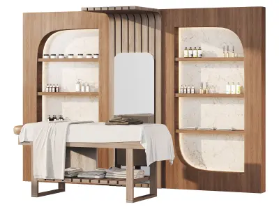 Modern spa and accessories 01 3D model