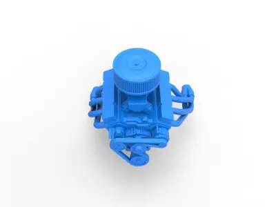 Engine of Australian Super Sedan Scale 1 to 25 3D print model