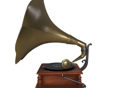 gramophone 3D model