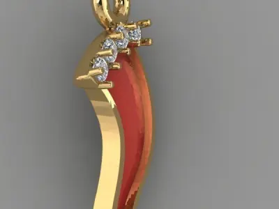 pendant pepper 3D print model