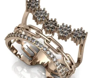 daimond ring 3D print model