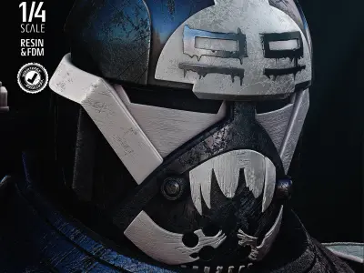 STAR WARS Wrecker Bust Portrait Tested for 3D Printing 3D print model