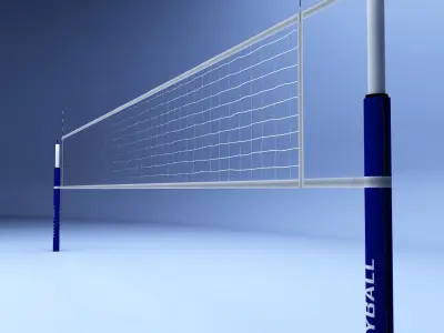Volleyball net low poly Low-poly 3D model