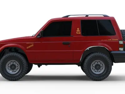 Mitsubishi Pajero 2008 3D model
