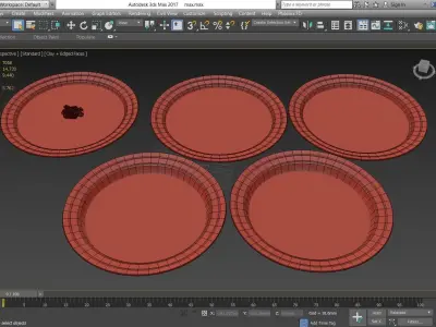 Dinner dishes collection 3D model