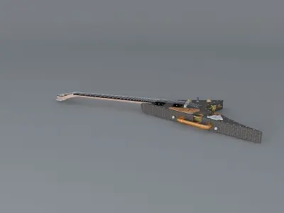 The VILLANIZER guitar Free 3D model
